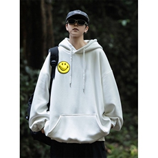 Y008得物抖音品质380克华棉复合银狐绒连帽卫衣15色加绒保暖，男装棉衣，星座115A-3