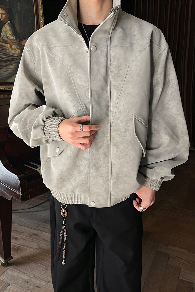 春季男士潮流正肩夹克扎染美式拼接上衣外套女C61322-TP70138,男装夹克,电商A102