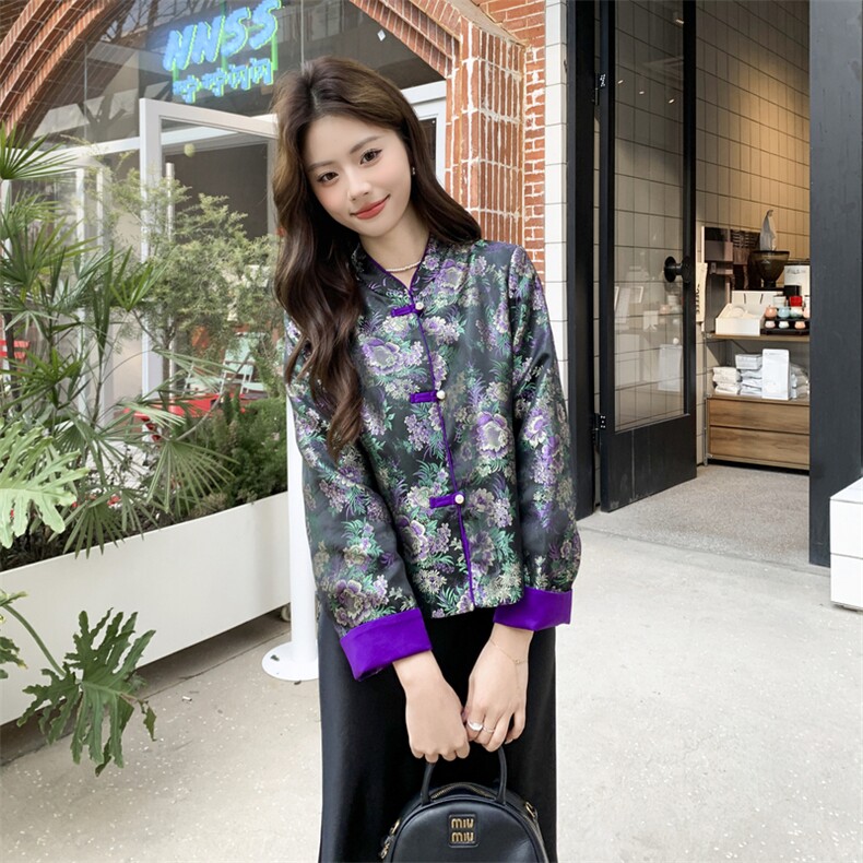 2026年春季女装女士精品唐装民族服装舞台服装唐装，女装短外套，凡歌灵