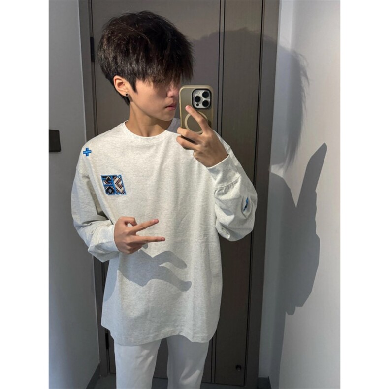 纯棉潮牌刺绣长袖ZW0130-P33,男装卫衣,星座313A(原308A-2)