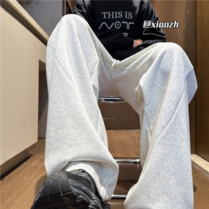 XZ616 秋季华棉设计感口袋拼接破缝休闲长裤 TY1080 特P40控78图片