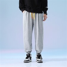 日系2023秋冬款个性卡通印花束脚运动休闲潮牌卫裤8803-P50控69图片
