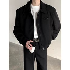网图有货cleanfit垫肩哈灵顿短款飞行夹克男翻领棒球服A902-P62，男装夹克，星座1505