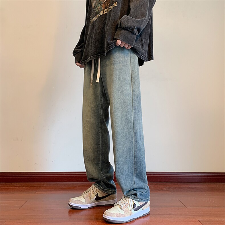 2024春大货品质美式高街港风男直筒休闲牛仔裤N201*P40控68，男装牛仔裤，星座227-2