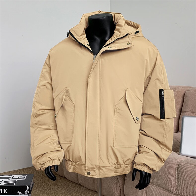 棉服男冬季新款港风宽松连帽棉衣MF9006-P90，男装棉衣，星座214-3