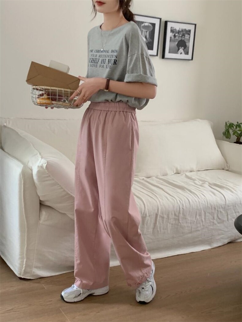 松紧腰直筒裤包容性强，其它，DAP