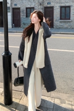 法式复古高级感双面羊绒大衣女秋冬赫本风小个子显瘦加厚呢子外套，女装毛呢外套，丝露怡语