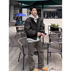 MA757-P95网图韩版立领棒球服廓形飞行服棉服面包服外套，男装棉衣，星座1611A