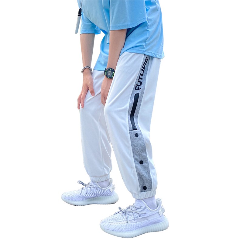 夏季针织九分裤潮流宽松垂感大码排扣裤DS-C407-K21612-P40,男装休闲裤,电商C323-1