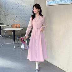 现货2025年春季女时尚气质潮流修身显瘦衬衫马甲连衣裙套装两件套，女装套装/套裙，艾贝斯