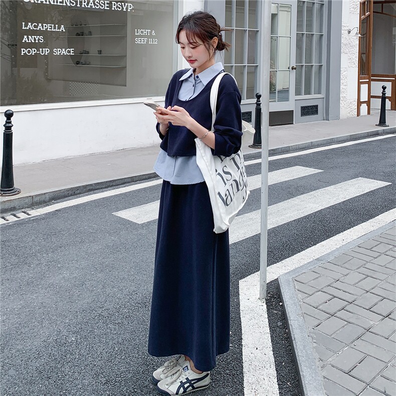 【新品】2026春季衬衫假两件卫衣两件套装C5807P185K298,女装套装/套裙,2D113