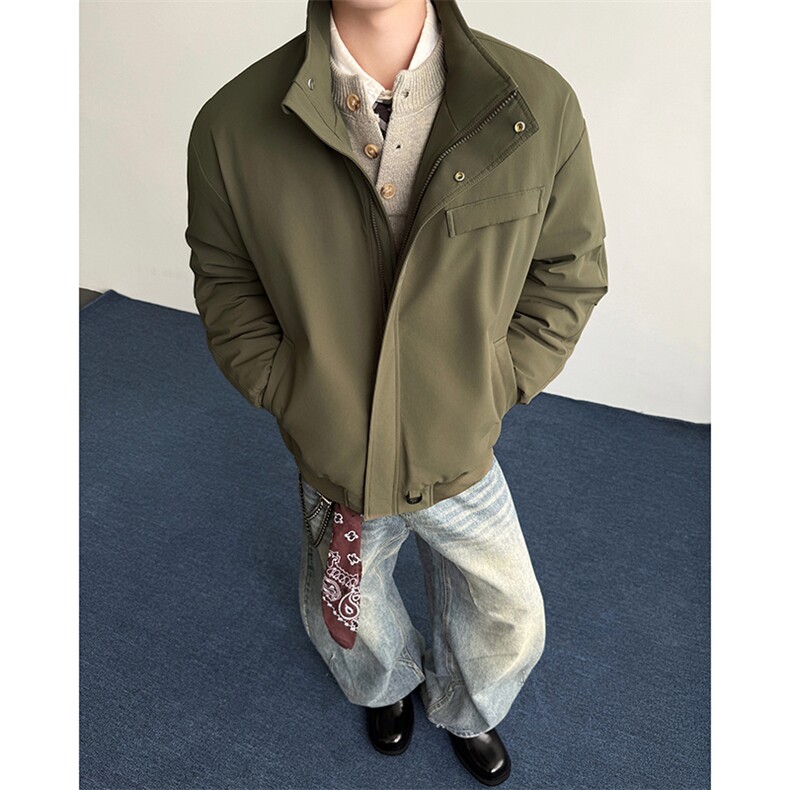 深度库存棉衣男宽松面包服立领加厚棉袄DSA157B-M8833-TP73图片