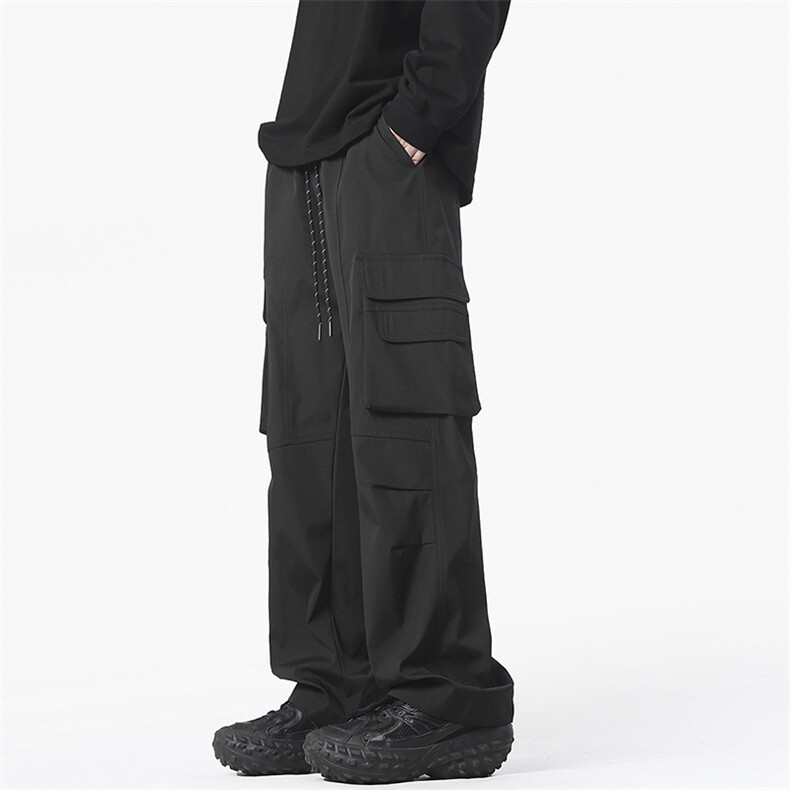 冲锋裤降落伞兵裤休闲裤男高街潮流工装个性长裤子G1990/P40，男装工装外套，电商D202-1
