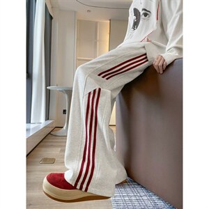 有货。三条杠卫裤男裤子直筒运动休闲长裤K6892-P36，男装休闲裤，星座412-3