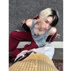 现货自制款休闲运动设计感套装，男装休闲套装，星座910A