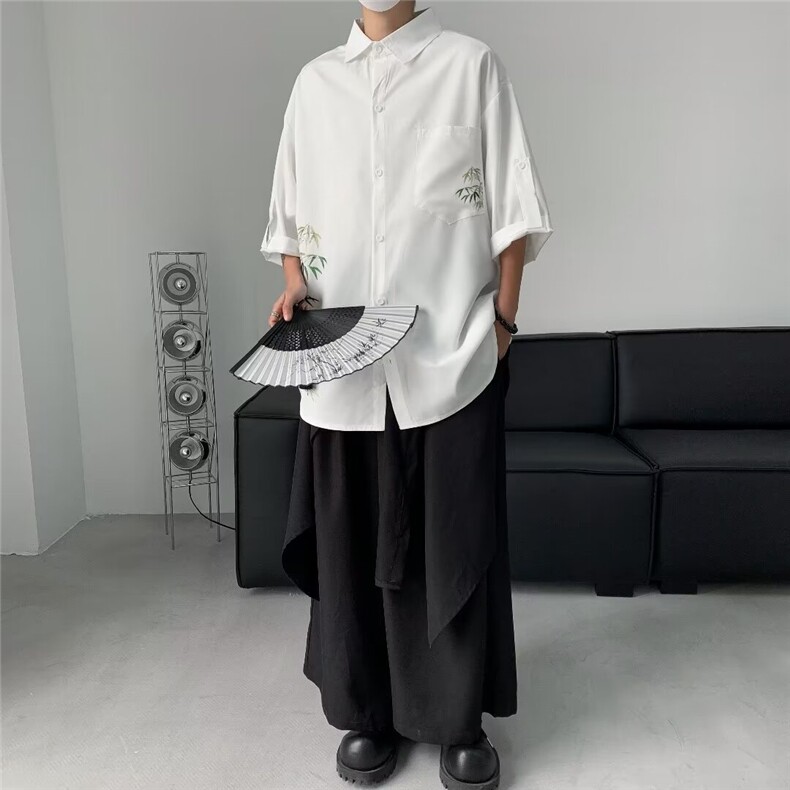 夏季沙滩衬衫男短袖外衣C5101P32,男装衬衫,星座1116-2