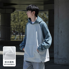 M-6XL380克秋季新款大码插色连帽套头卫衣109-W23617-P55，男装卫衣，星座109