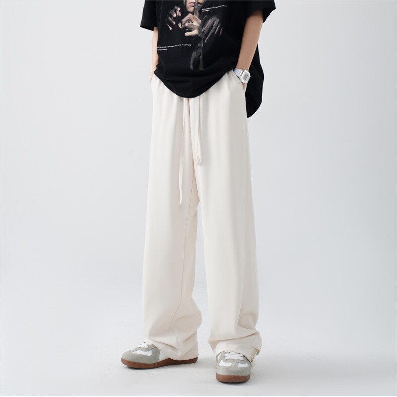 2025春季新款垂感高级宽松休闲冰丝裤西裤B315-K24029-p50控68图片