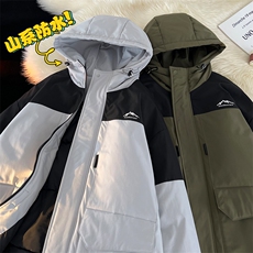 新款港风棉服大口袋宽松时尚港风青少年棉袄外套MY9305P-95，男装棉衣，电商A128