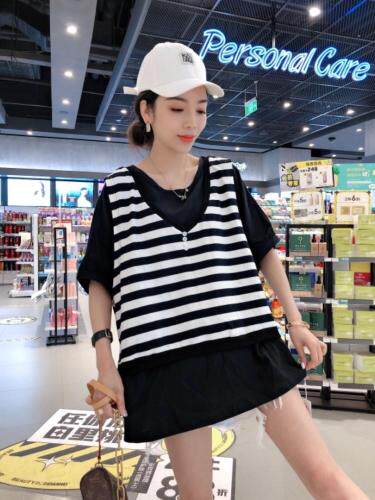 条纹真两件，面料超舒服，一杭订单王，女装，一杭