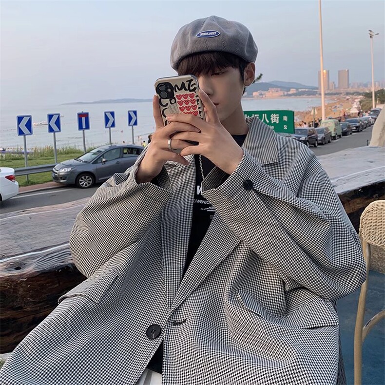 高级感休闲西服男士秋季设计感小众上衣韩版西装外套潮牌F99-P52,男装西服套装,星座1008-2