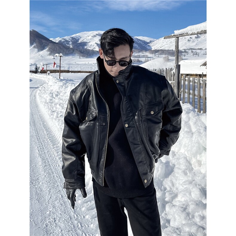 1506/Q33450/P76皮衣外套，男装皮衣，星座1506