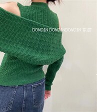 现货 花纹围脖披肩两件套毛衣，女装针织衫/毛衣，东町