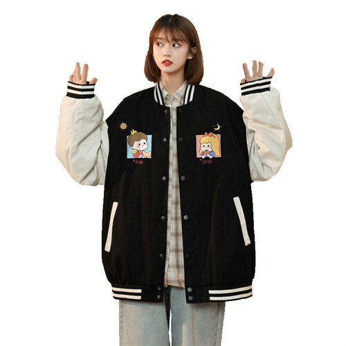 中性风春秋季情侣棒球服男女休闲夹克女时尚外套男BQF299-P50，男装夹克，电商B371