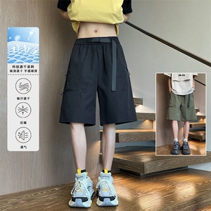 2025 夏季新款 内景大码拉链速干短裤M-5XL HK25313-特P30图片