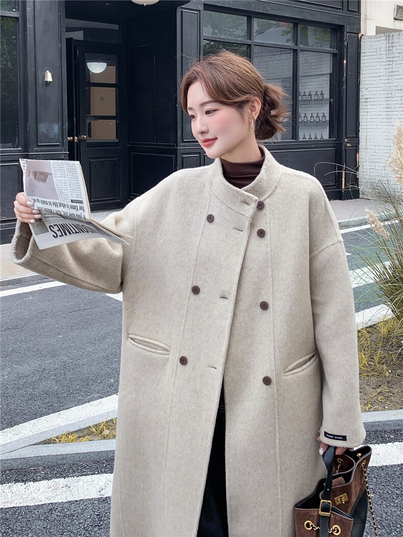 新款《大货》羊绒大衣2B156516P295K458,女装毛呢外套,2B156