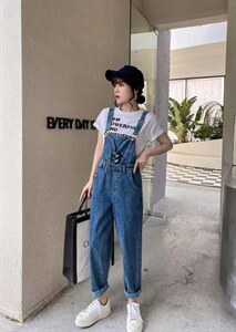 背带牛仔裤,女装牛仔裤,星期8