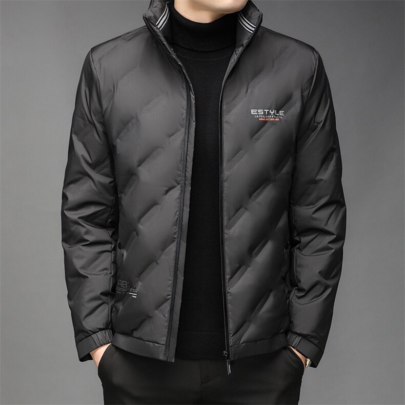 男士翻领羽绒服保暖90%白鸭绒商务休闲中青年男装外套GRW171-P230,男装羽绒服,电商B212（原钱塘6029）