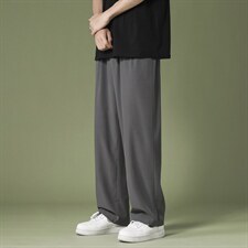 新款2023春款港风直筒宽松休闲裤卫裤运动裤2028-特批22，男装休闲裤，星座718-1