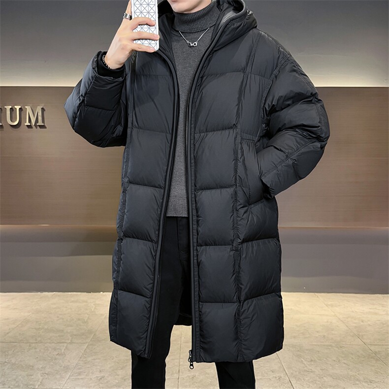 90标2025新款长款白鸭绒羽绒服高充绒保暖大衣YR8311-P479,男装羽绒服,电商D342