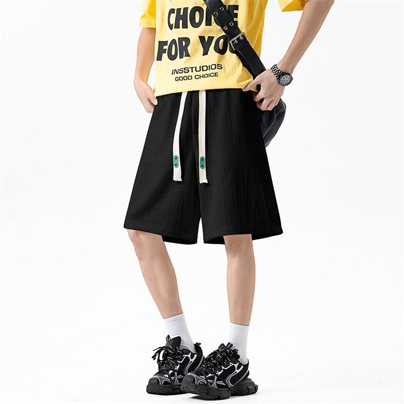 短裤男夏季新款港风宽松提花五分裤DK1109-特P25，男装牛仔裤，星座214-3