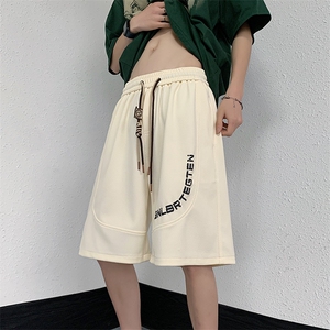夏季抖音品质直播菠萝纹休闲短裤五分裤313A-1-NK109-P45控58图片