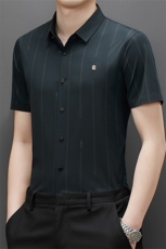 2023夏季新款中青年男士商务休闲短袖打底衬衫潮流短袖上衣服男装，男装衬衫，电商B212（原钱塘6029）