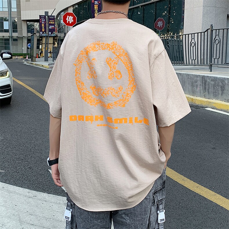 夏季新款港风印花T恤时尚百搭冰丝圆领T恤BS3103-P32图片