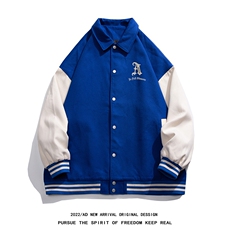 白底23秋冬季时尚百搭宽松翻领潮流夹克外套G612P85加棉P95控118，男装夹克，电商A247-1
