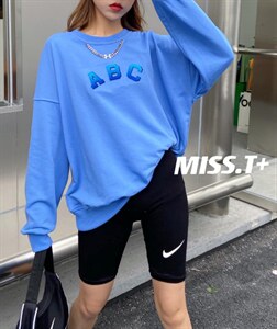 【现货】ABC牙刷绣卫衣，5个色，女装卫衣/绒衫，MISS T+