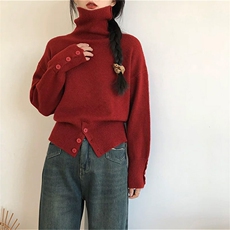 百搭女高领羊毛衫羊毛保暖显瘦毛衣简约大气长袖针织衫，女装羊毛衫，泰沅羊绒