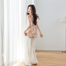 新中式套装女~中年古典风女2026年夏季，女装套装/套裙，素月