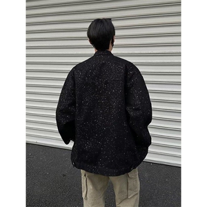 高街满天星外套男夹克潮流2025春季宽松痞帅休闲上衣W6365-P76图片