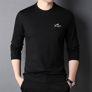 CE708钱塘2020-2中青年男士春秋薄款新款时尚休闲长袖T恤P52图片