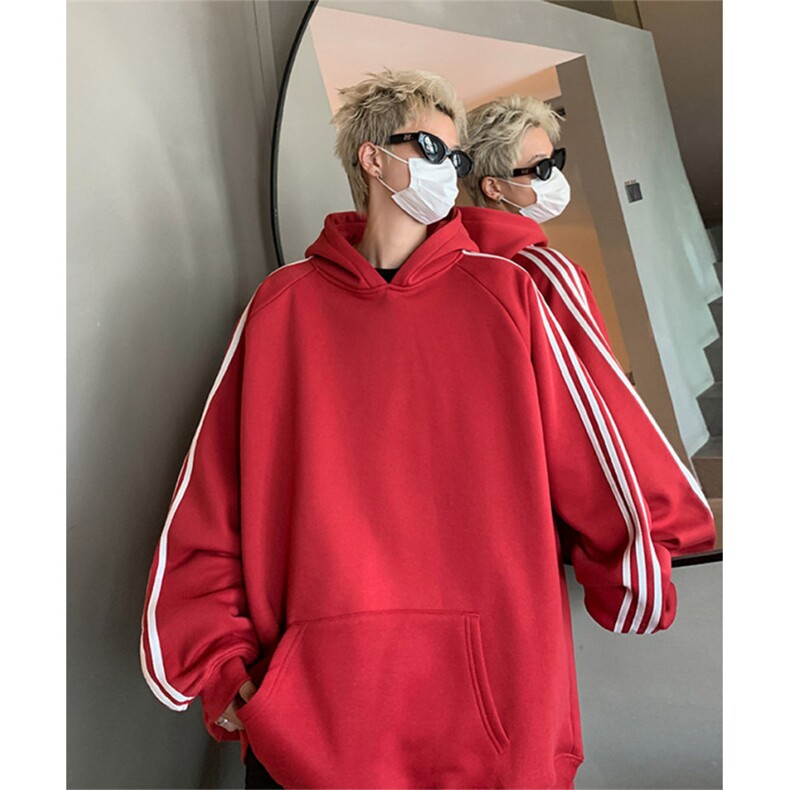抖音得物高品质重磅全棉二开支持退换 360克宽松织带连帽卫衣CM06图片