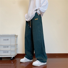 裤子男秋季潮流宽松阔腿裤运动休闲长裤K0793-P30，男装休闲裤，星座308B-1