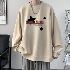 麂皮绒卫衣男大码重磅长袖t恤男JW81379-P35，男装卫衣，电商A040