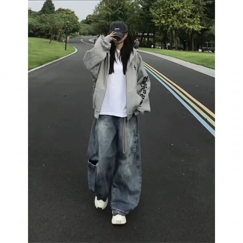 1506-1/WW3691/P57麂皮绒拉链开衫卫衣男连帽男款秋季新款宽松,男装卫衣,星座1506-1