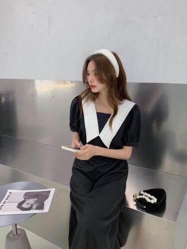 新款!两面穿韩版简约翻领连衣裙，女装连衣裙，FUXINXIN 福歆歆