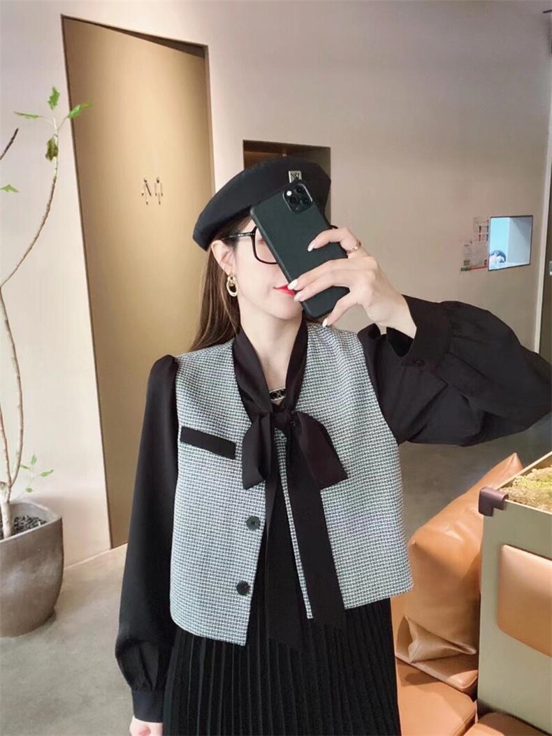 秋装两件套图片